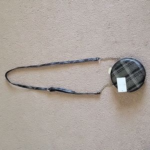 Black and Plaid clutch purse